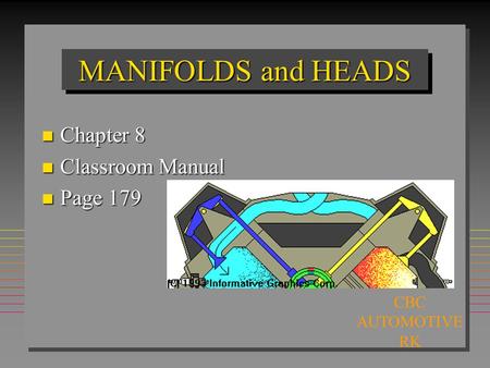 MANIFOLDS and HEADS n Chapter 8 n Classroom Manual n Page 179 CBC AUTOMOTIVE RK.