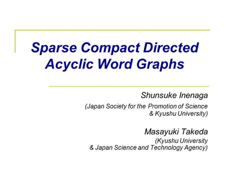 Sparse Compact Directed Acyclic Word Graphs