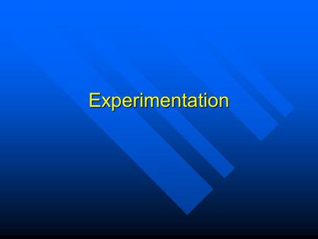 Experimentation. Variables Variable = an aspect of events or things that differs according to the particular event or thing being considered but has a.