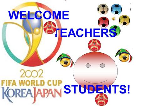 WELCOME TEACHERS STUDENTS! Match the pictures with their names. 1 A.badminton B.swimming C.tennisD.shooting E.football F.billiard 2 3 4 5 6.