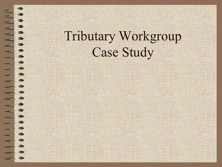 Tributary Workgroup Case Study. Outline for presentation Why Coordinate? Approach of SW Tributary workgroup SW Tributary Workgroup progress and next steps.