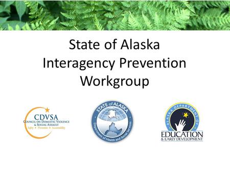 State of Alaska Interagency Prevention Workgroup.