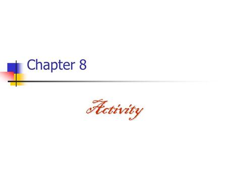 Chapter 8 Activity.