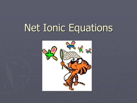 Net Ionic Equations Precipitates ► A precipitate is the solid substance that separates from solution ► Precipitates can also form from reactions ► Reactions.