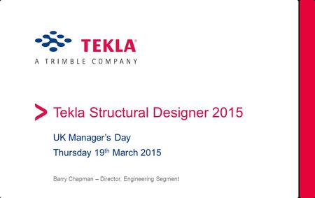 Tekla Structural Designer 2015