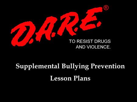 Supplemental Bullying Prevention