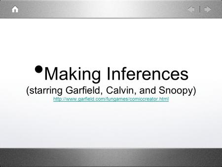 Making Inferences (starring Garfield, Calvin, and Snoopy)