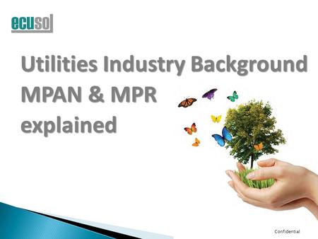 Confidential Utilities Industry Background MPAN & MPR explained.