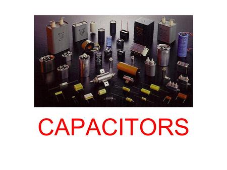CAPACITORS. WHAT IS A CAPACITOR? A Capacitor is a device that stores an electrical charge or energy on it’s plate.