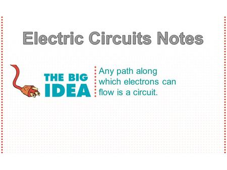 Electric Circuits Notes