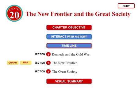 20 The New Frontier and the Great Society Kennedy and the Cold War