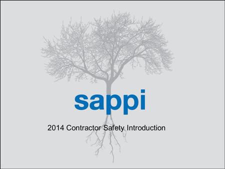 | Contractor Safety Training 1 2014 Contractor Safety Introduction.