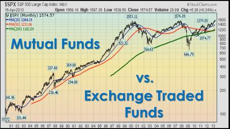 Mutual Funds vs. Exchange Traded Funds.