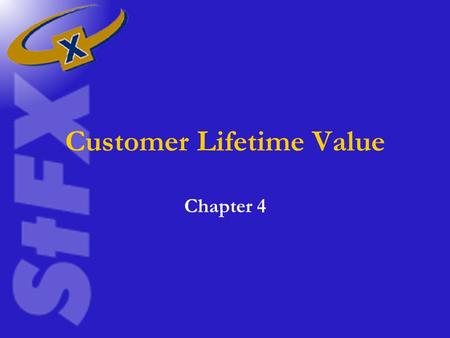 Customer Lifetime Value Chapter 4. Lifetime Value Approach When salespeople use the information they have derived and accessed from every contact the.