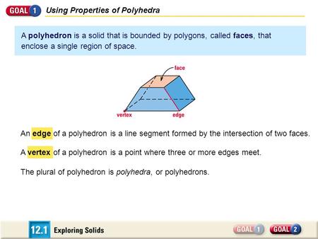 Using Properties of Polyhedra