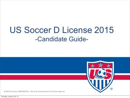 US Soccer D License Candidate Guide-