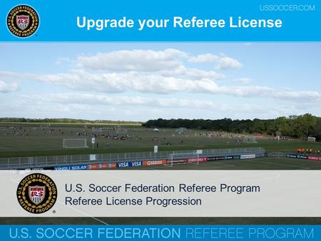 Upgrade your Referee License