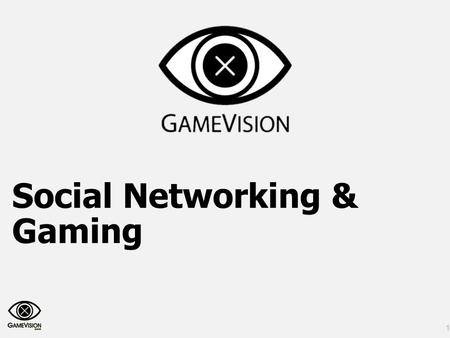 1 Social Networking & Gaming. Copyright GameVision © 2011 2.