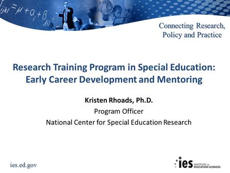 Research Training Program in Special Education: