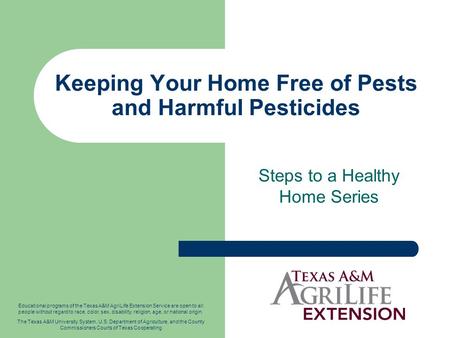 Keeping Your Home Free of Pests and Harmful Pesticides