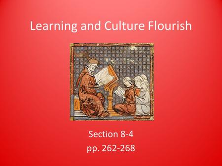 Learning and Culture Flourish