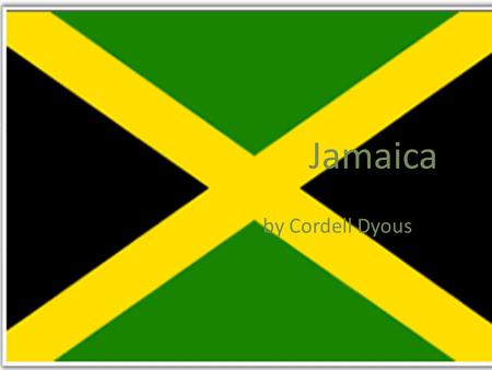 Jamaica by Cordell Dyous. Jamaica's map Jamaica's continent The Caribbean of north America.