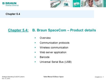 Sales Manual B.Braun Space