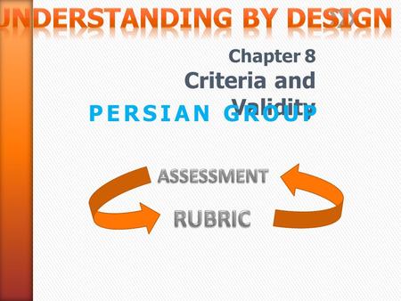 Chapter 8 Criteria and Validity PERSIAN GROUP. ارزیابی امتحان آزمون ارزیابی امتحان آزمون ارزیابی امتحان آزمون ارزیابی امتحان آزمون ارزیابی امتحان آزمون.