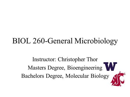 BIOL 260-General Microbiology