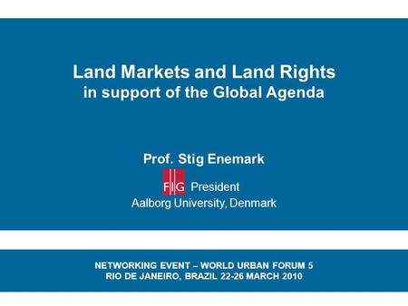 Land Markets and Land Rights