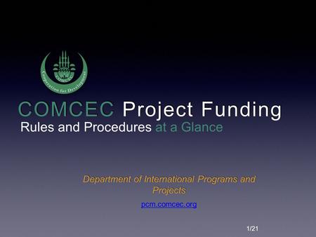 COMCEC Project Funding