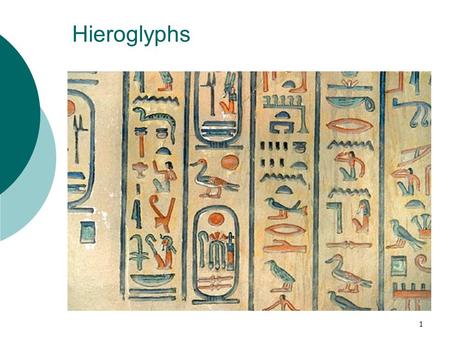 1 Hieroglyphs. 2 Outline  Introduction  Part I. Hieroglyphs deciphered  a. The Rosetta Stone  b. Champollion  Part II. How to read the hieroglyphs.