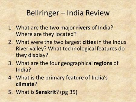 Bellringer – India Review