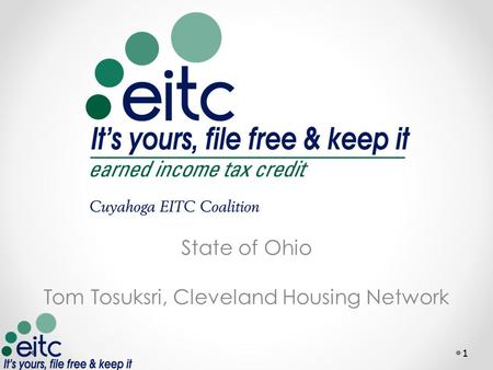 State of Ohio Tom Tosuksri, Cleveland Housing Network 1.