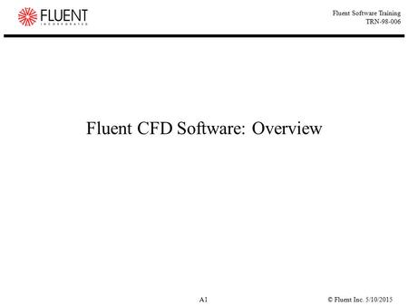 Fluent CFD Software: Overview