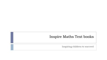 Inspire Maths Text books
