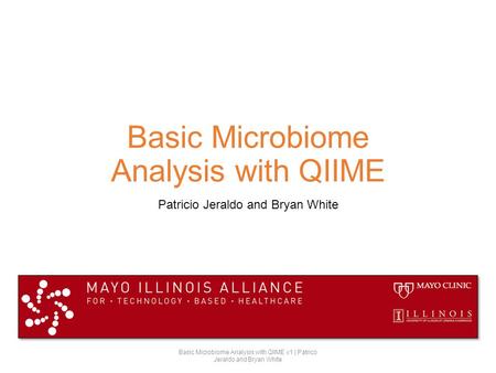 Basic Microbiome Analysis with QIIME