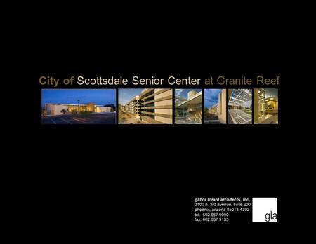 City of Scottsdale Senior Center at Granite Reef