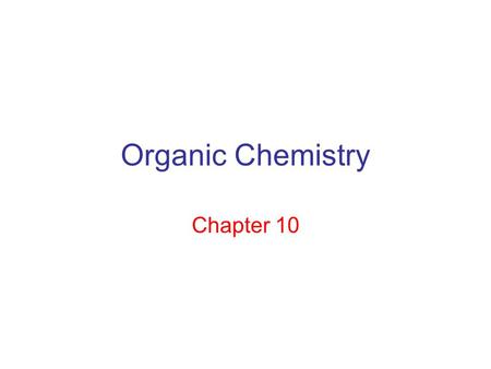 Organic Chemistry Chapter 10. Functional Groups The Key To Substitution Reactions The Leaving Group Goes.