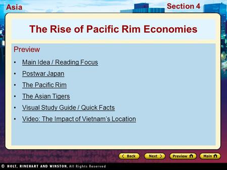 The Rise of Pacific Rim Economies
