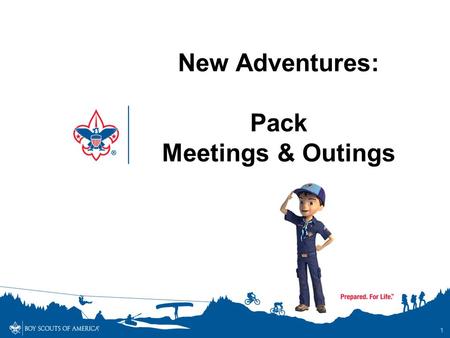 1 New Adventures: Pack Meetings & Outings. 2 What’s Changing What’s Not.