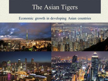 Economic growth in developing Asian countries