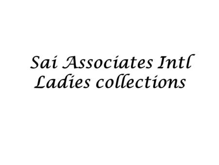 Sai Associates Intl Ladies collections. Style Ref: SAI W 1 Fabric: 65% Cotton / 35% Polyester Neppy Marl S.Jersey GSM: 130.