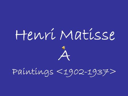 Henri Matisse A Paintings  (Notre-Dame, une fin d'apres-midi) 1902.