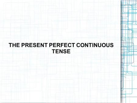 present tense presentation