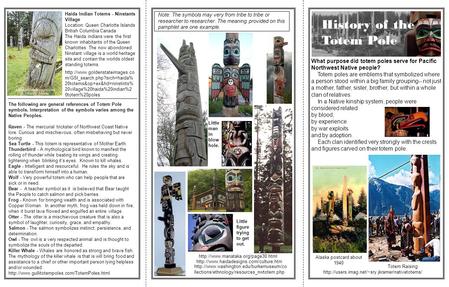 History of the Totem Pole