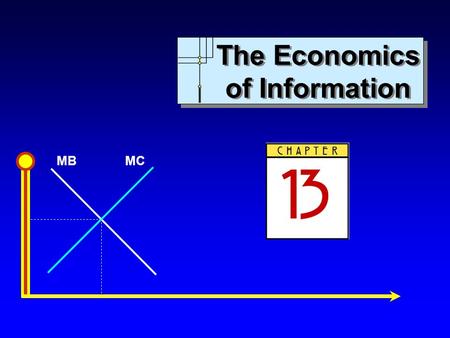 MBMC The Economics of Information The Economics of Information.