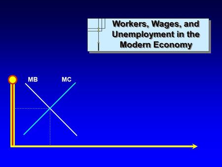 MBMC Workers, Wages, and Unemployment in the Modern Economy.