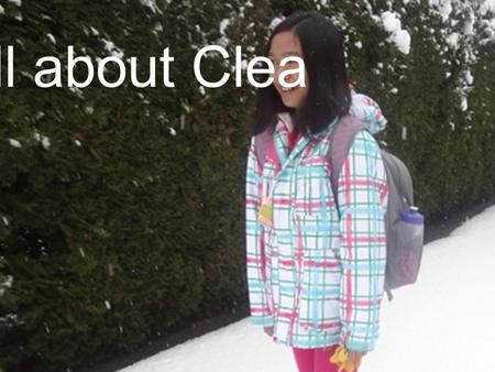 All about Clea. IntelligencesIntelligences Naturalist.