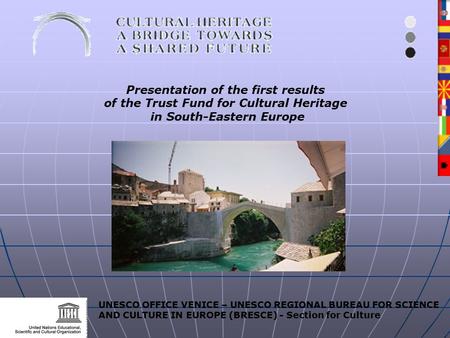 UNESCO OFFICE VENICE – UNESCO REGIONAL BUREAU FOR SCIENCE AND CULTURE IN EUROPE (BRESCE) - Section for Culture Presentation of the first results of the.
